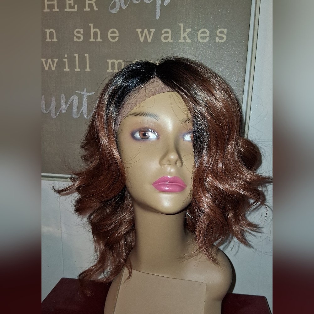 Lace Wavy Brown Bob Wig for Women